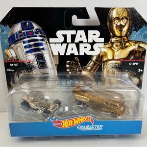 Hot Wheels Star Wars 2014 Character Cars R2-D2 and C-3PO NIB